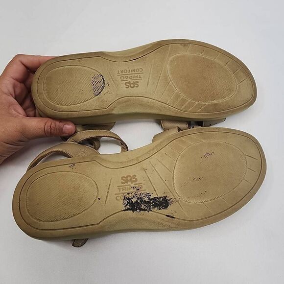 SAS Size 11 Women's Duo Quarter Strap Sandals Warm Stone O - Picture 8 of 9